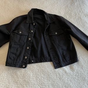 Black jean jacket